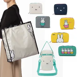 Kawaii Miffy Bunny Cute Miffy Print Makeup Bag Crossbody Tote Bag Casual Tote Christmas Gifts