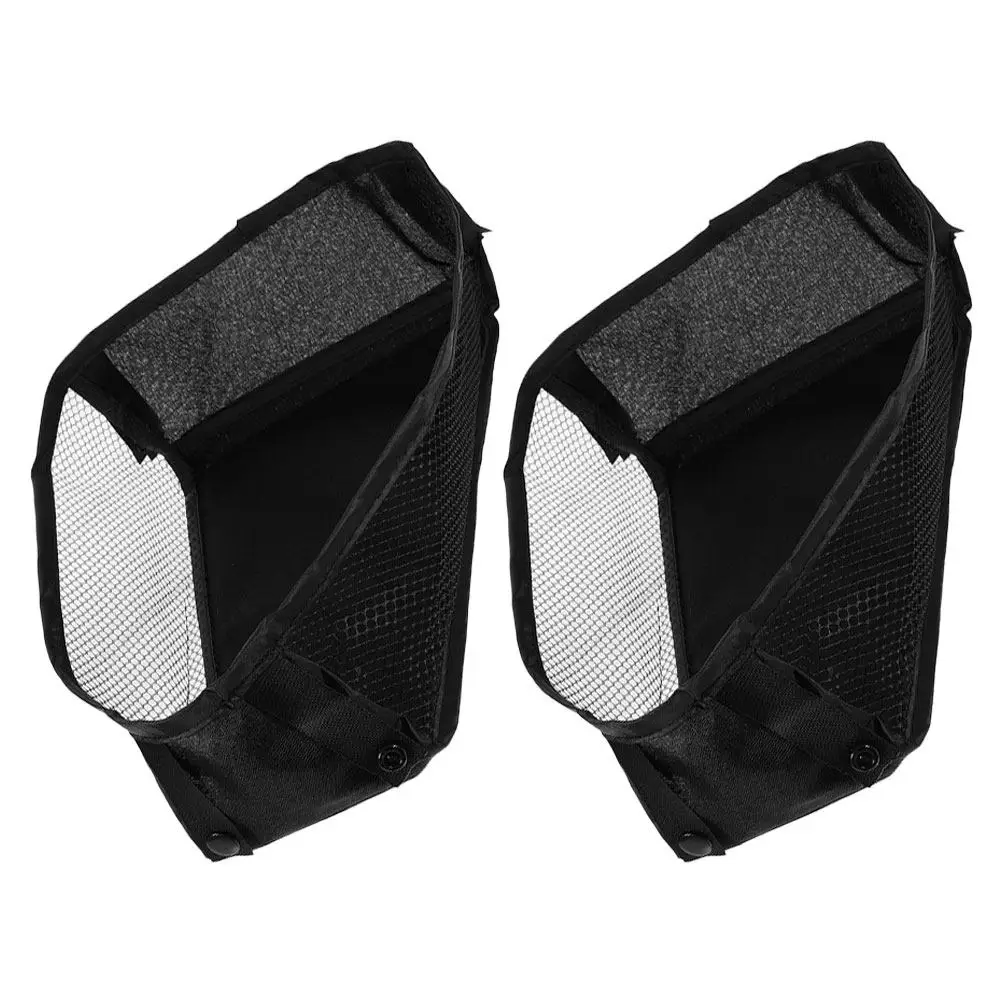 

2Pcs Universal Baby Stroller Organizer Mesh Storage Bag Detachable Hanging Net Pouch for Diapers Snacks Accessories