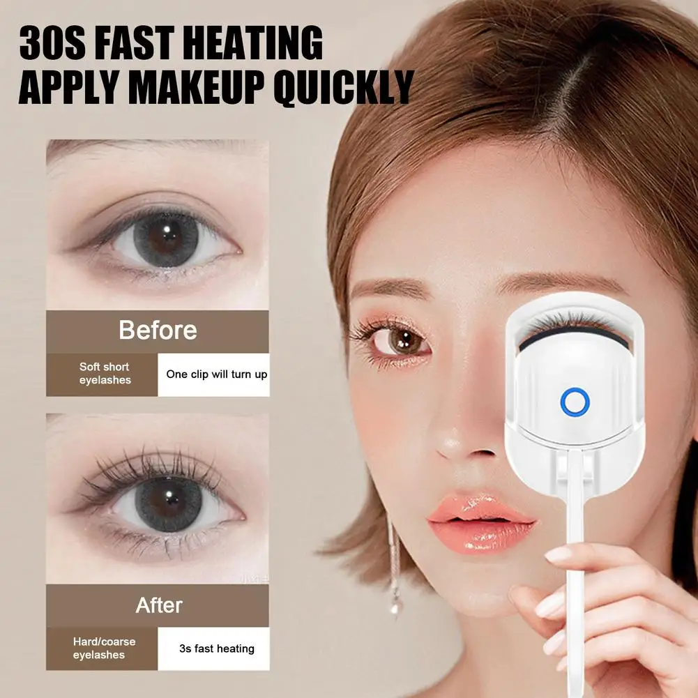 Elektrische Wimper Krultang Draagbare Elektrische Kam Eye Lash Tools Thermische Make-Up Wimpers Wimper Permanent Langdurige Krultang F0w7