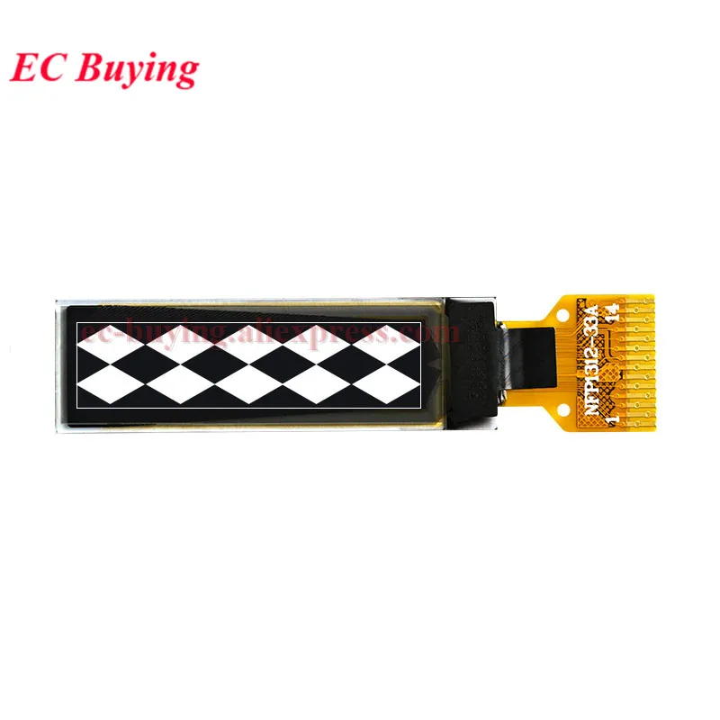 5 Stück/1 Stück 0,87 Zoll 0,87" weißes LCD-Display OLED-Anzeigemodul SSD1316 SSD1312 IIC 12832 Auflösung 128*32 für DIY-Elektronik – Detail 3
