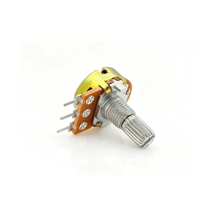 5Pcs WH148N 15mm Single Potentiometer B Type Variable Resistor Volume Control Potentiometer Audio Amplifier Electronic Circuit