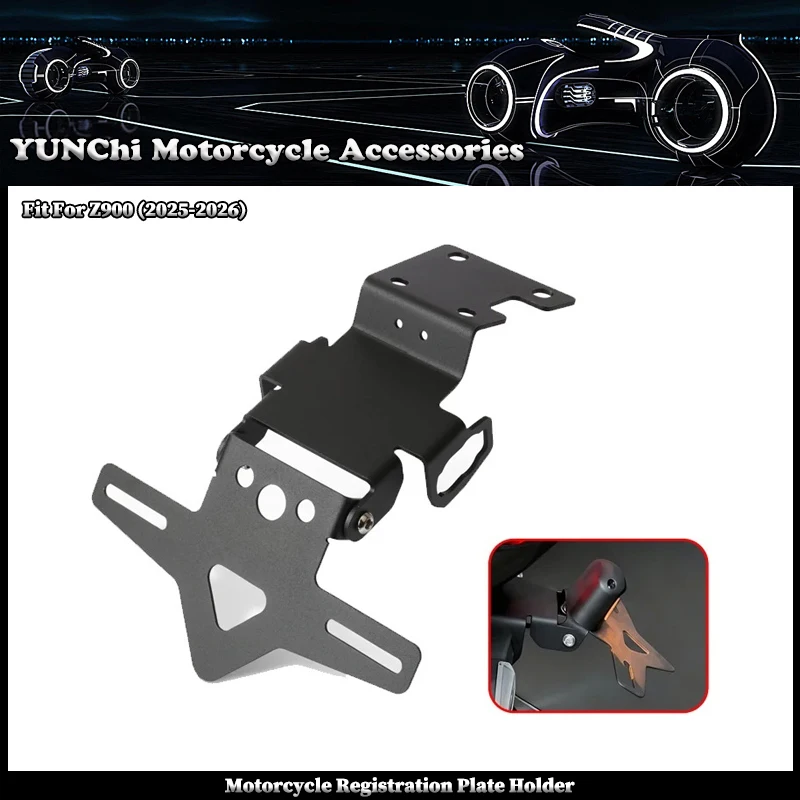 Fit For KAWASAKI Z900 2025-2026 Z 900 Motorcycle Accessories Rear Tail Tidy Fender Eliminator Kit License Plate Holder Bracket