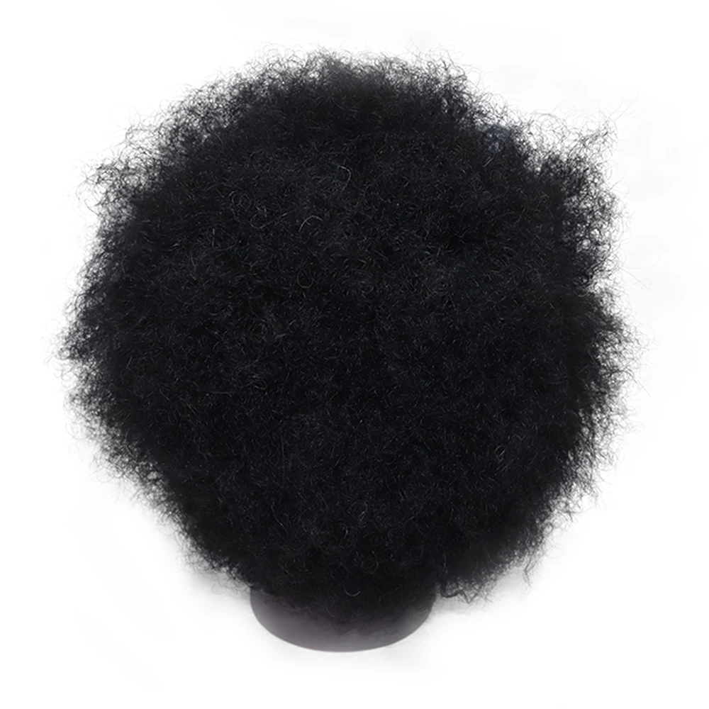 Afro Mannequin Head Real Human Hair Hairdressing Head African Salon Traininghead Manikin Cosmetology Doll For Braiding Styling