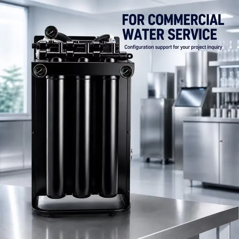 Commercial Reverse Osmosis Water Purifier System with Dual Pumps and Dual Membrane Housings