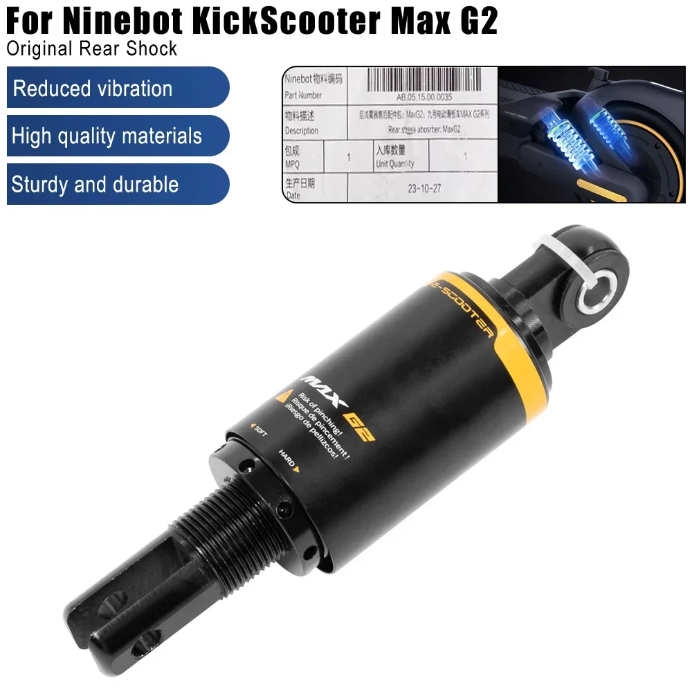 Original Scooter Rear Shock Absorber for Segway Ninebot Max G2 G65 Electric Smart KickScooter Air Suspension Shock Cycling Parts