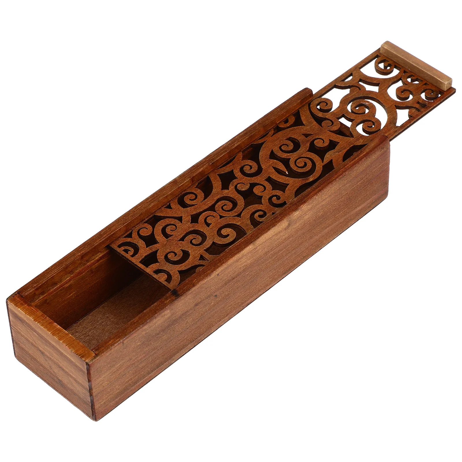 مقلمة خشبية منظم فستان من الدانتيل تصميم صندوق تخزين مكتبي لأقلام القرطاسية علامات لوازم فنية حرفية