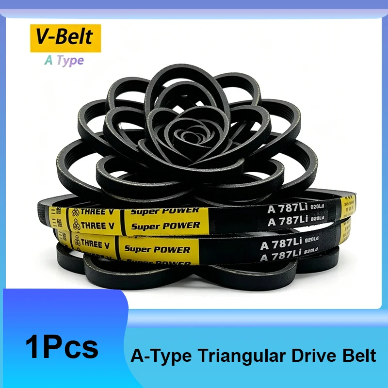 1Pcs A Section Triangle Belt V-Belt Mechanical Industrial Transmission Belt Metric Size A420/430/450/460/464/468/1200/1950mm