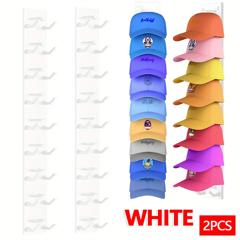 2026 Nieuwe Baseball Cap Rack Wandmontage Hoed Organizer Opslag Hanger voor Deur Kast Multifunctionele Cap Houder Display