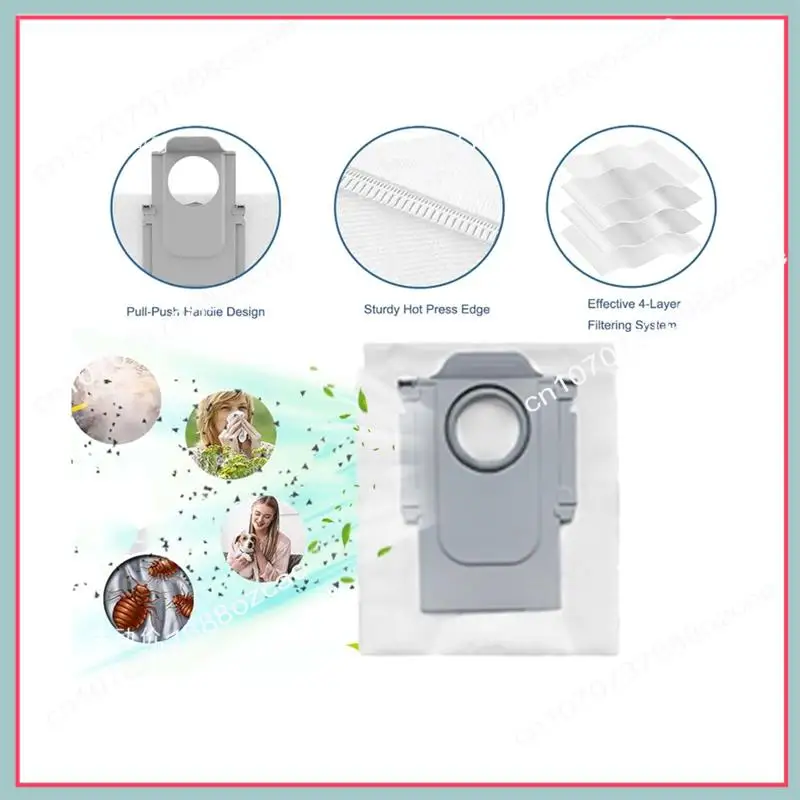 A26p 10 peças de reposição saco pó para roborock qv 35a/qr 598/qr 798 peças aspirador pó acessórios limpeza eficiente