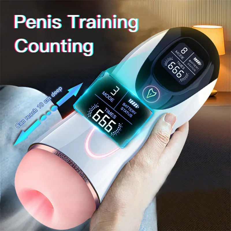 Mastuburator Male Masturbation Automatic For Blowjob Men Masturbaton Toy Tail Plug Artificial Vaginas Magic Toys For Men Toys