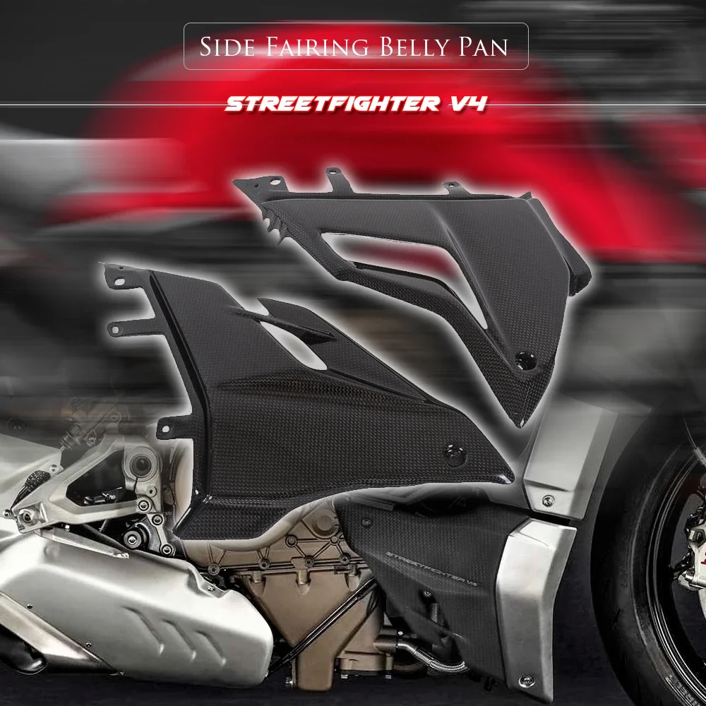 

for DUCATI STREETFIGHTER V4 2020 2021 Motorcycle 100% Real Carbon Fiber Fairing Cover Cowling Panel Guard Protector