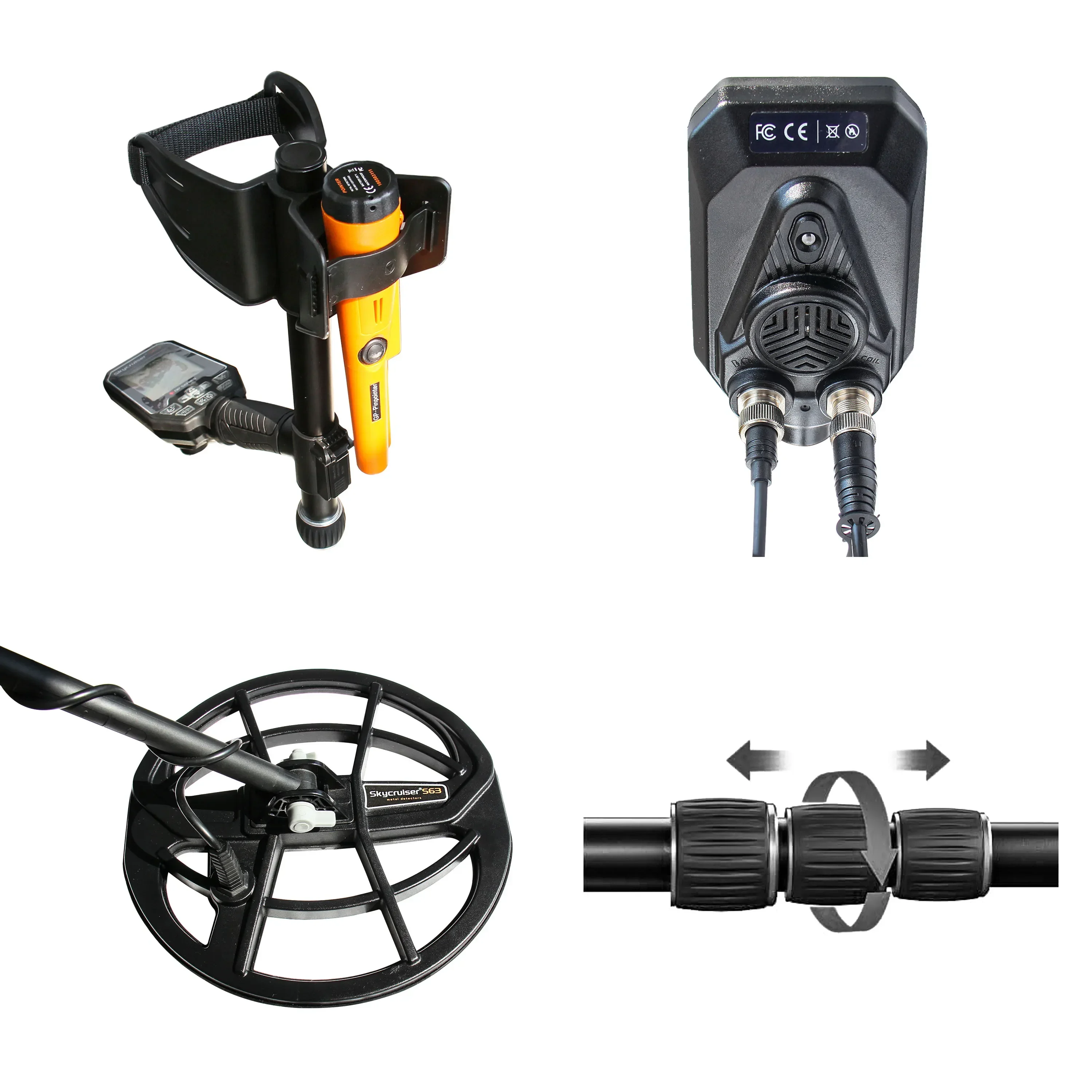 S63 Metal Detector sotterraneo professionale Rilevatore di punti fissi ad alta precisione Rilevatore di strumenti portatili per la caccia al tesoro De Meta
