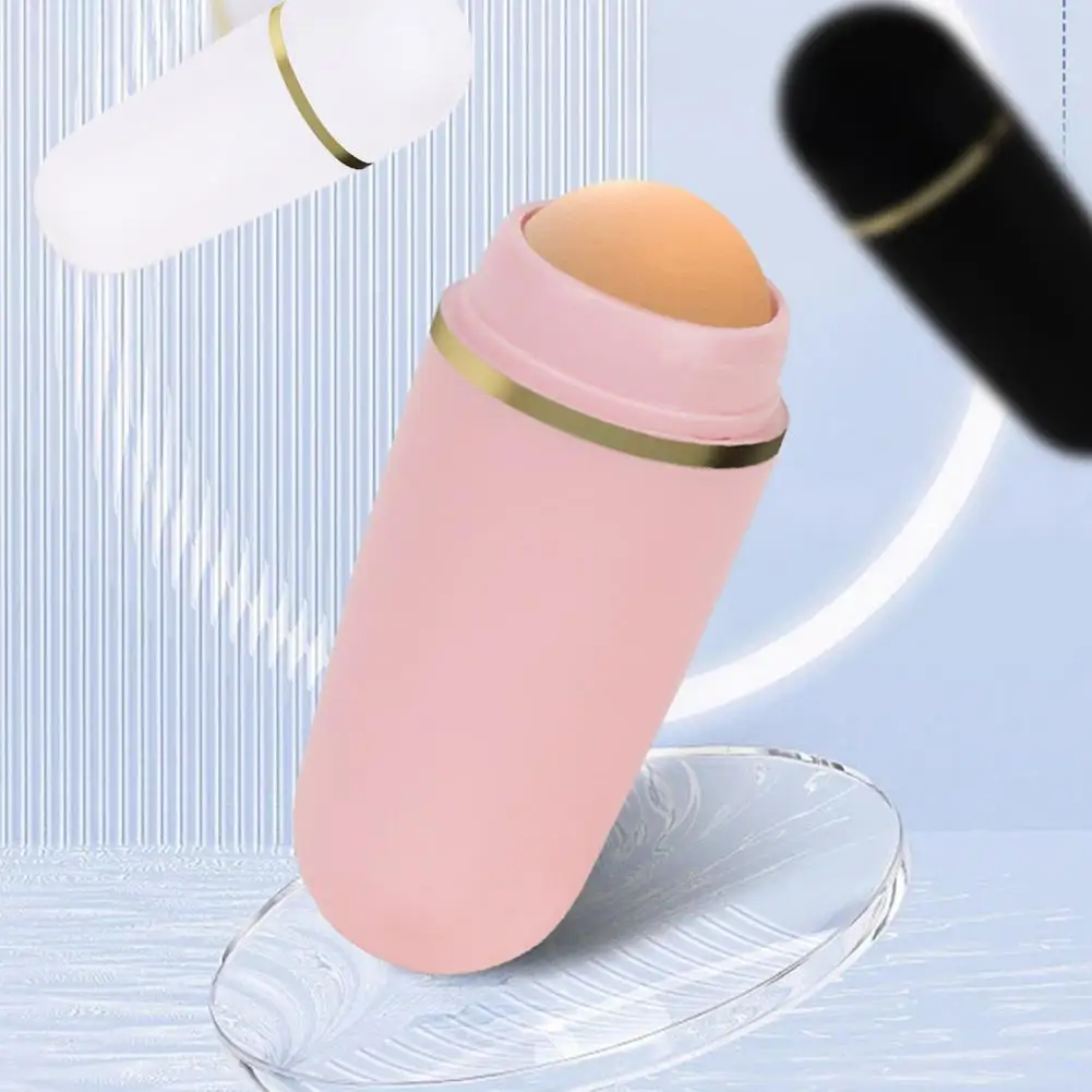 Useful Mini Face Volcanic Rolling Ball Portable Volcanic Roller Mini Oil Absorbing Volcanic Roller for Woman