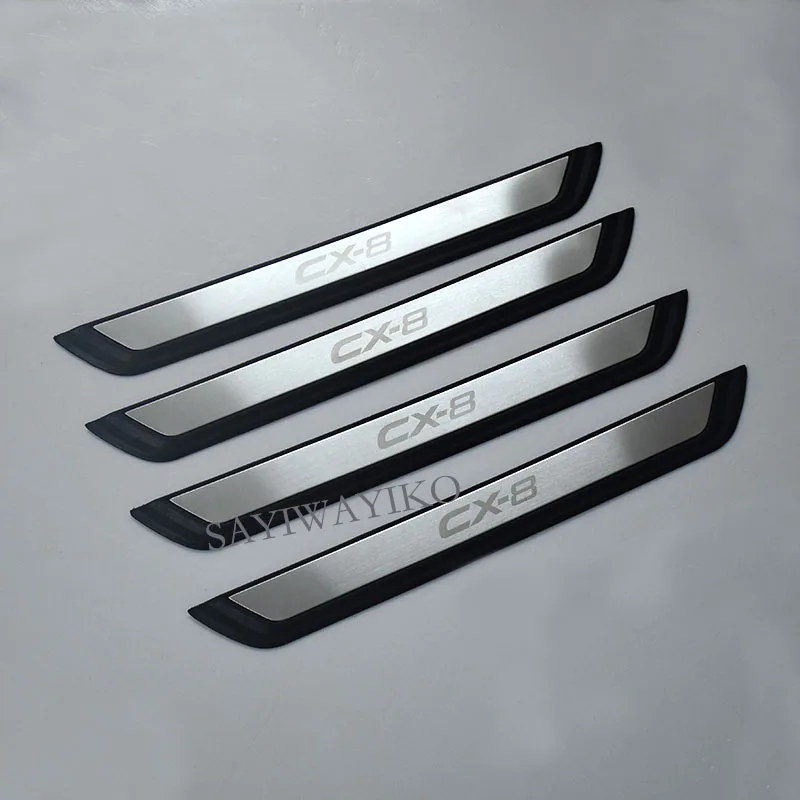 FIT For Mazda CX-5 Cx5 2013 2014 2015 2016 nakładka na próg listwa progowa ze stali nierdzewnej Car Styling akcesoria samochodowe