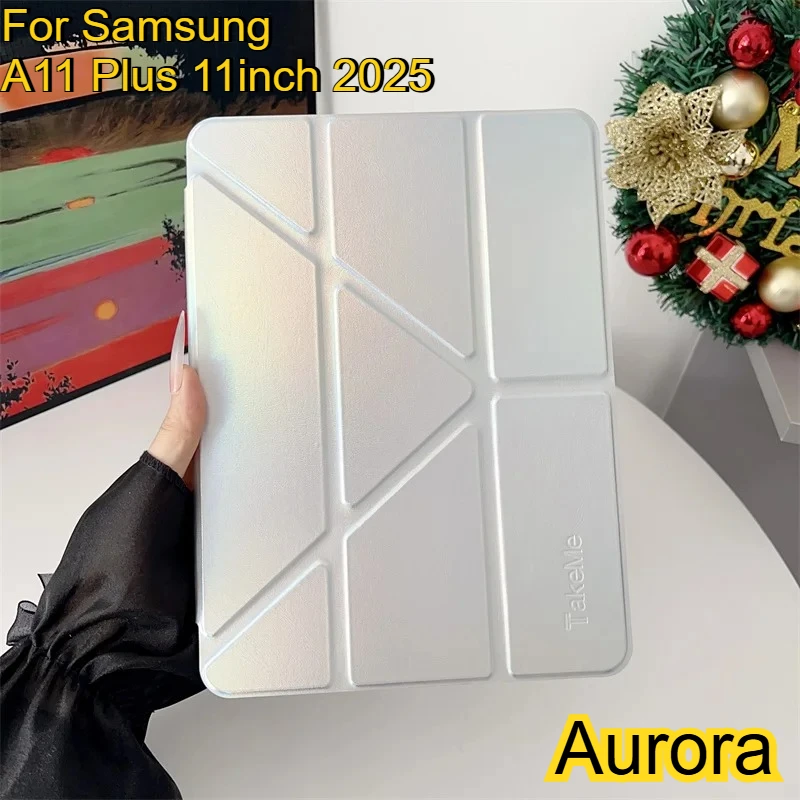 

2026 HD Acrylic Clear PU Y-Fold Stand Case for Samsung Galaxy Tab A11 Plus A9 + S11 S10 Lite Fe 11 8.8 " Shockproof Tablet Cover
