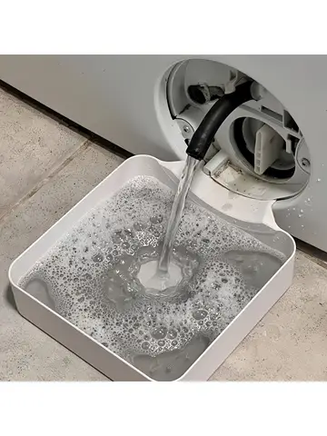 Anti-Overflow Washing Machine Drain Water Collection Tray, Lint & Foreign Debris Filter Drip Tray for Laundry Room