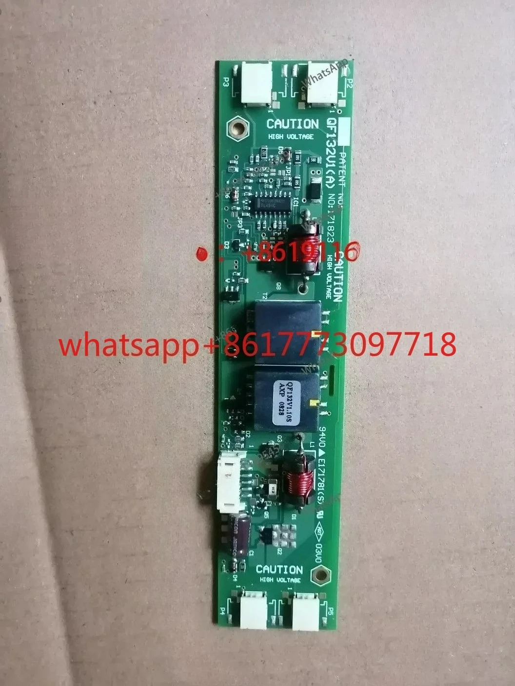 

New QF132V1(A) High Voltage Plate 85756 Inverter 171823 High Voltage Plate E171781(S)