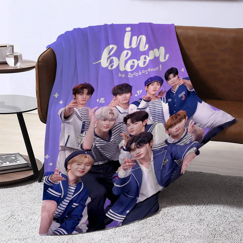 

Kpop Group Z-ZEROBASEONE Blanket Bedspread on the Bed Sofa Blankets and Bedspreads Furry Winter Knee Warm Baby & Throws Camping