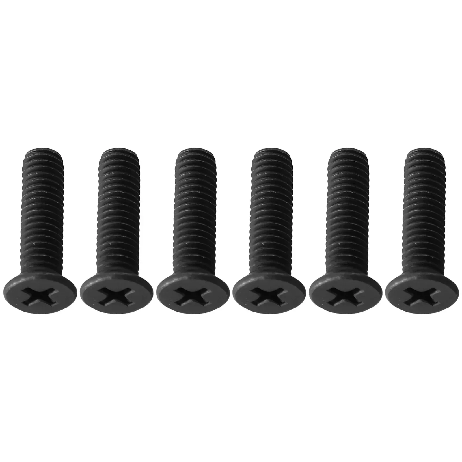 6Pcs M5/M6 Flat Countersunk Screw For Drill Chuck Shank Adapter 22mm Left Hand Thread Metal Black Power Tool Accessories