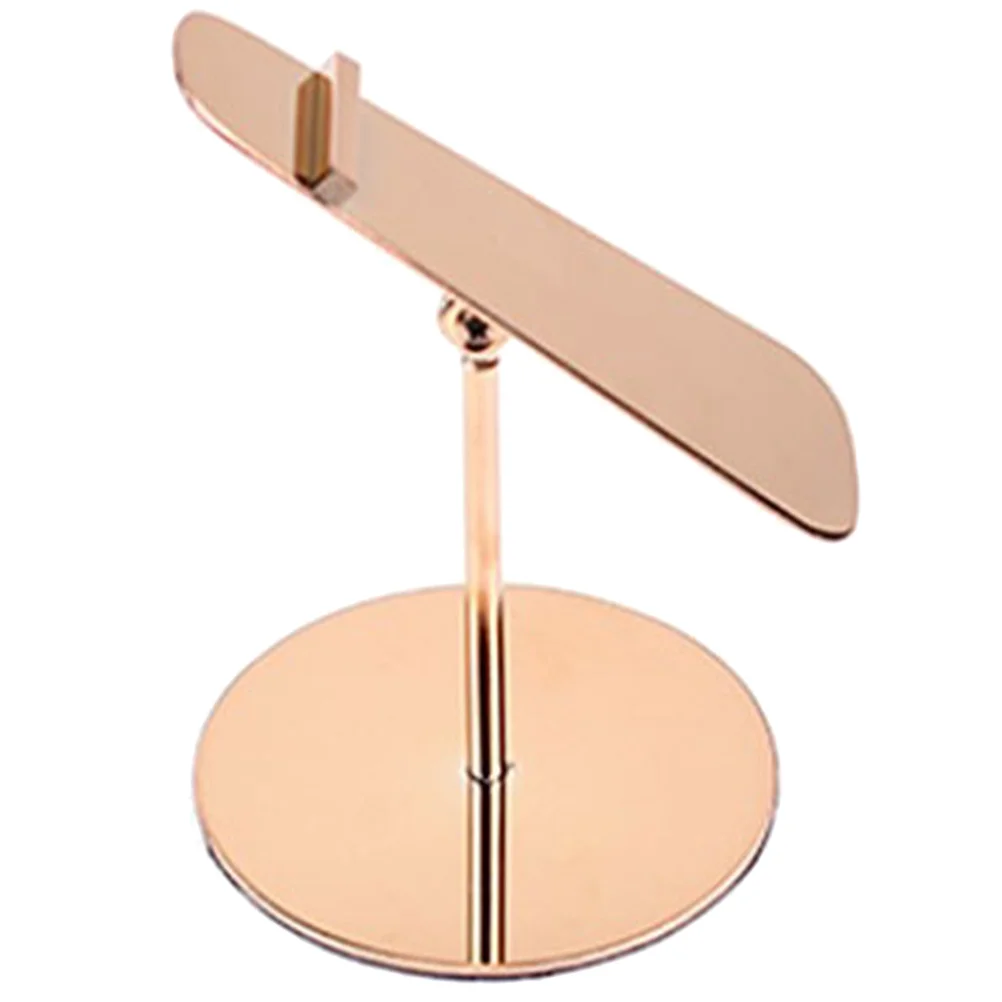 

Stainless Steel Shoe Rack Wear Resistant High Heels Display Stand Compact Size Metal Racks Storage Shelf Sample Holder