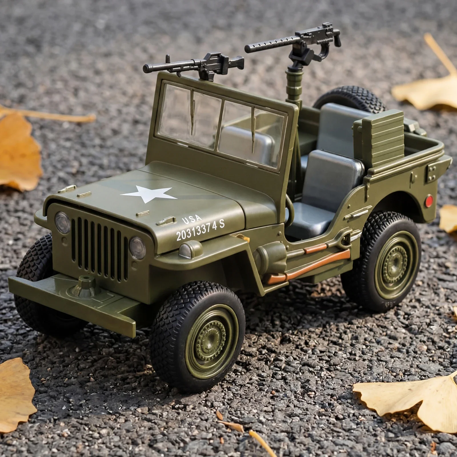 

1:32 Willys GP Military Off-road Vehicles Alloy Metal Diecast Model Car Home Decoration & Computer Desktop Ornaments Holiday Toy