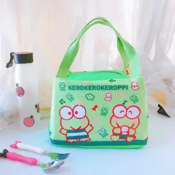 Kawaii Sanrio Keroppi Badtz Maru Cartoon Insulation Bag studente Lunch Box Storage Office Worker Lunch Bag Girl Birthday Gift