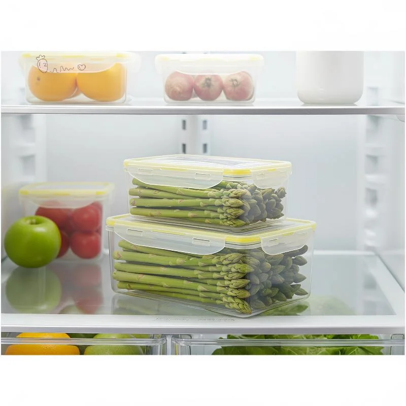 1/4 PCS BPA Free Food Grade Plastic Food Storage Containers Airtight Leak Proof Lids Microwave Freezer Safe For Meal Prep Picnic