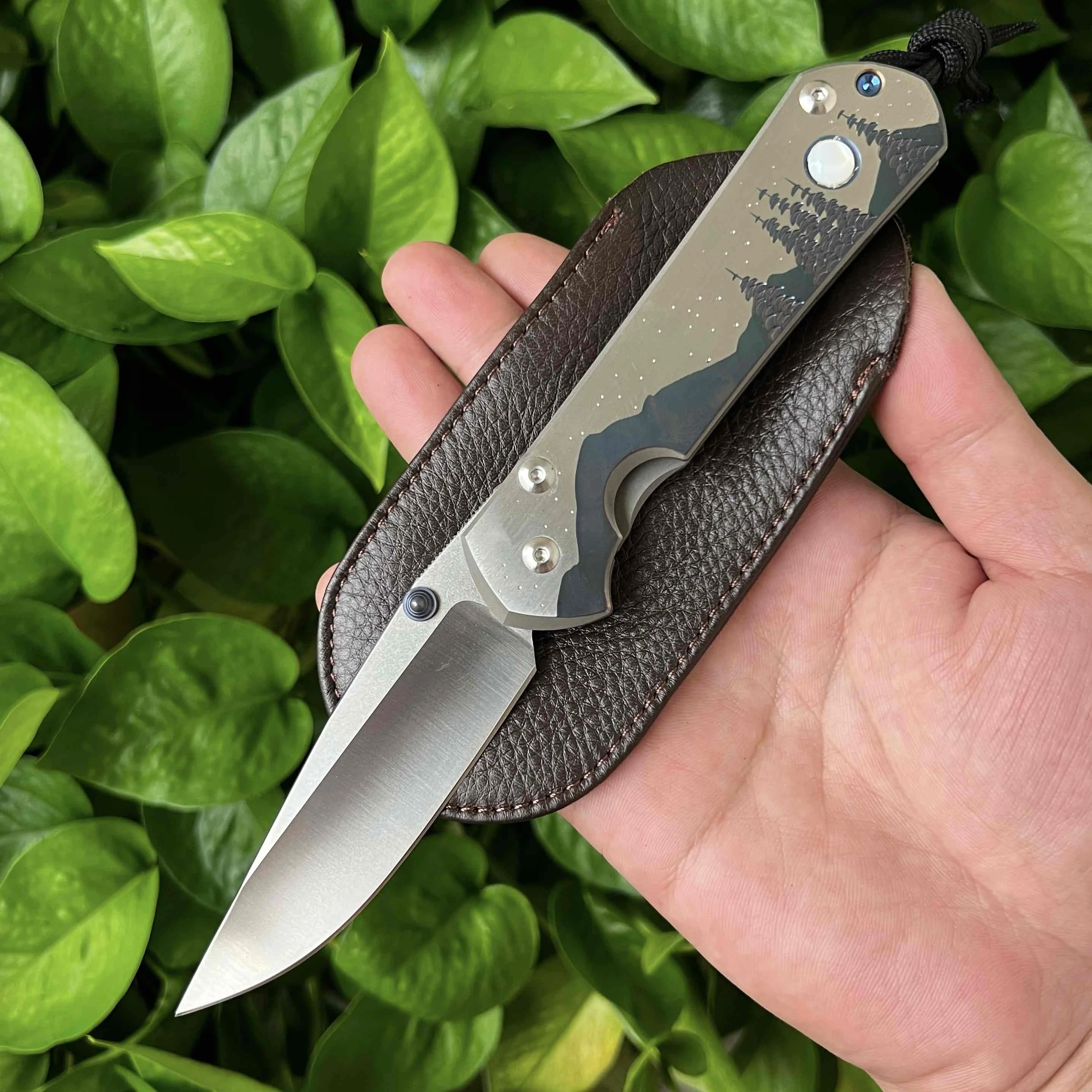 New Austrian M390 powder steel outdoor camping EDC folding knife camping hunting survival tool high hardness fruit knife