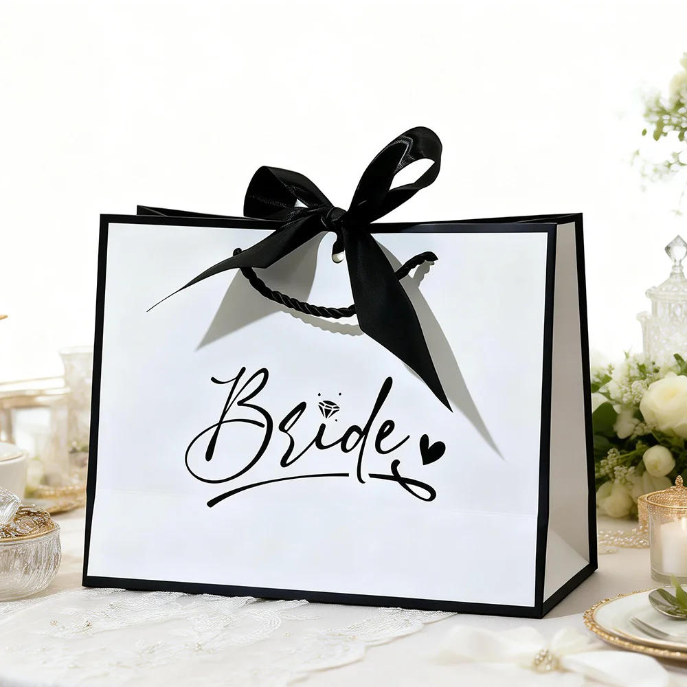 1 Stück Brautgeschenktüte, Hochzeitsgeschenktüte für das Brautteam, Brautjungfern-Geschenktüte, Brautparty-Zubehör, Hochzeitsdeko – Detail 1