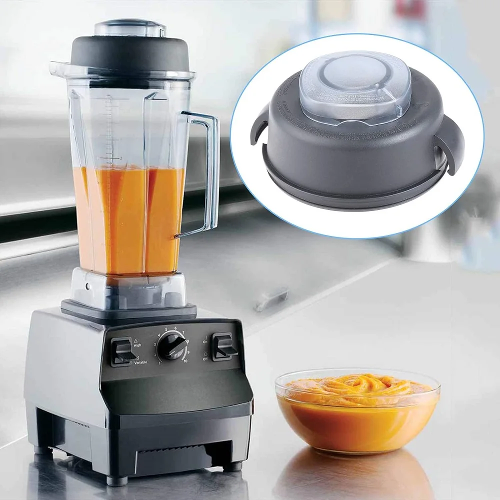 Tampa e plugue de 2 partes Peças de reposição para liquidificador de recipiente de alto perfil de 64 onças compatíveis com Vitamix 5200 5000