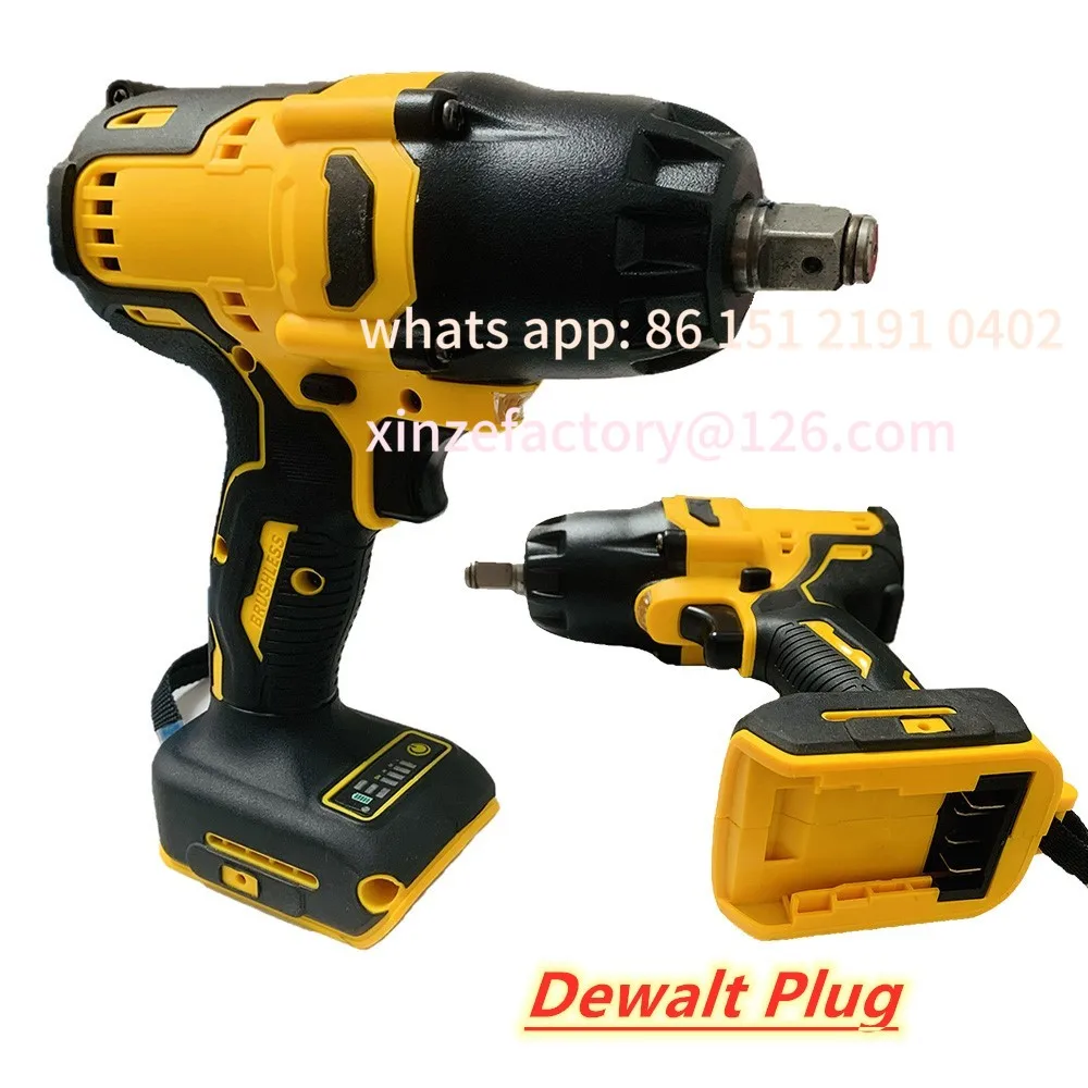 مفتاح ربط كهربائي قابل للتخصيص بدون فرش، مفتاح ربط 1/2 بوصة، عجلة سيارة لإزالة الحفر