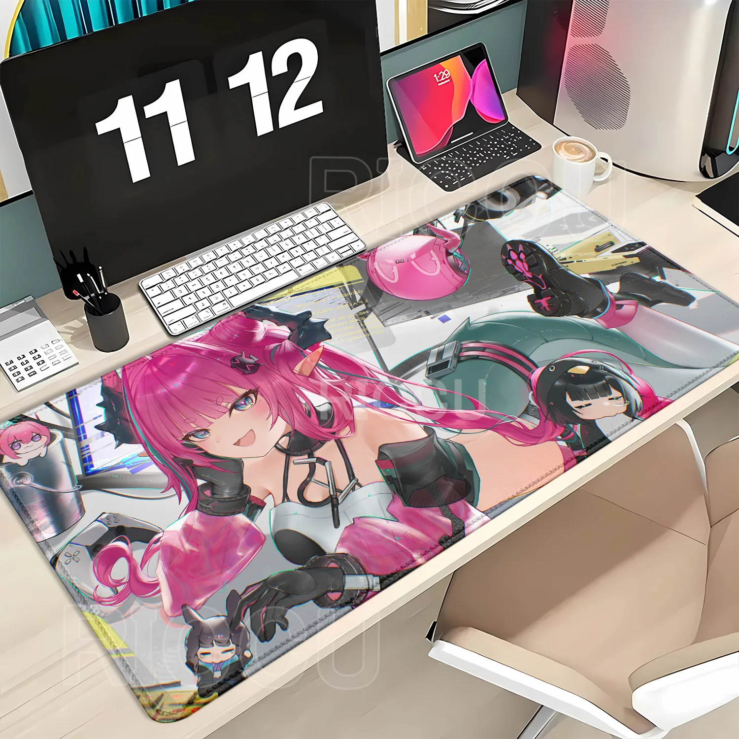 Arknights Endfield Yvonne Mouse Pad Gaming Non-slip Rubber Gaming Large 90X40CM Mousepad HD Printing Office accessories Desk Mat