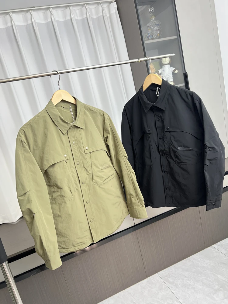 

Мужская легкая куртка Outdoor Series с 3D-кроем, прямым силуэтом и воротником-стойкой, для весенне-осеннего сезона, повседневная