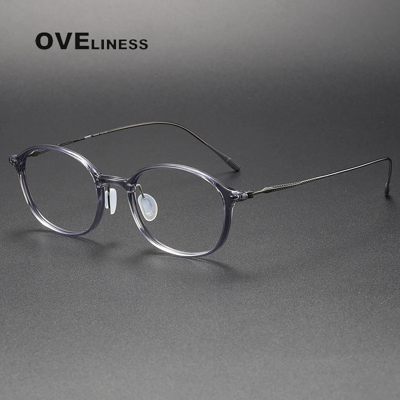 

Korea Pure Titanium Eyeglasses Frame Men 2023 New Prescription Myopia Optical Glasses Frame Women Vintage Luxury Brand Eyewear