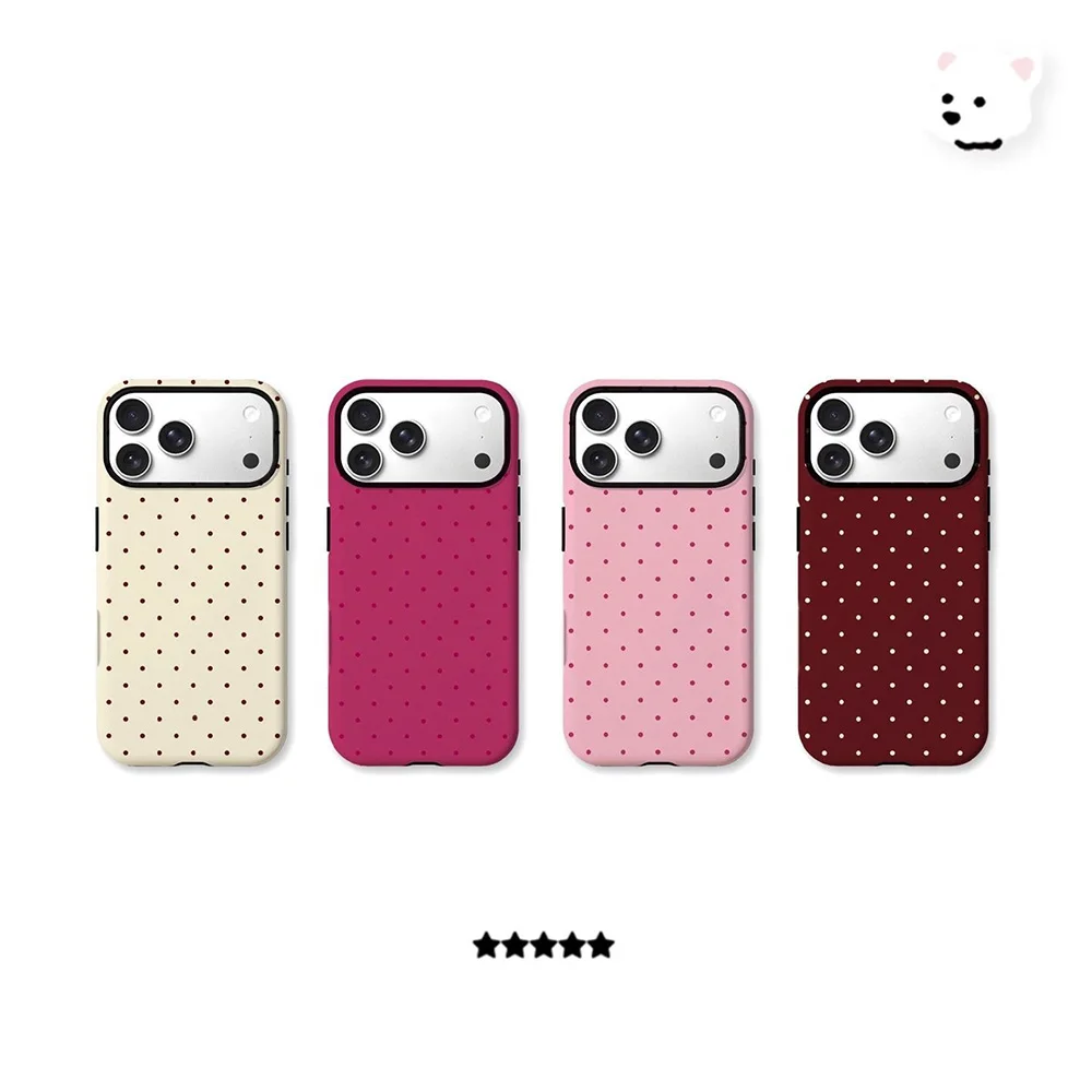 Nueva funda de teléfono Wave Point a la moda para iPhone 17 16 15 14 13 12 11 X XS XR XSMAX 7 8 Air Pro Max Plus cubierta de lujo de doble capa