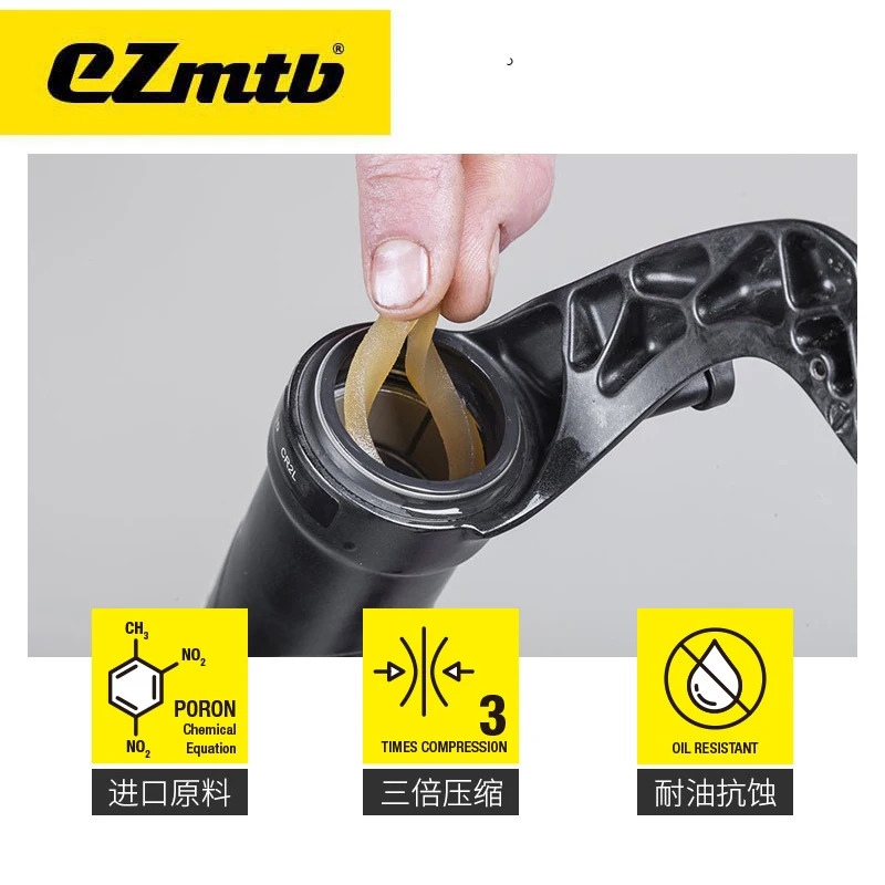 EZmtb Bike Bicycle Shock Suspension Front Fork Oil Dust Seals Wipers Kit Foam Ring Driver 30/32/ 35/36/38/40mm