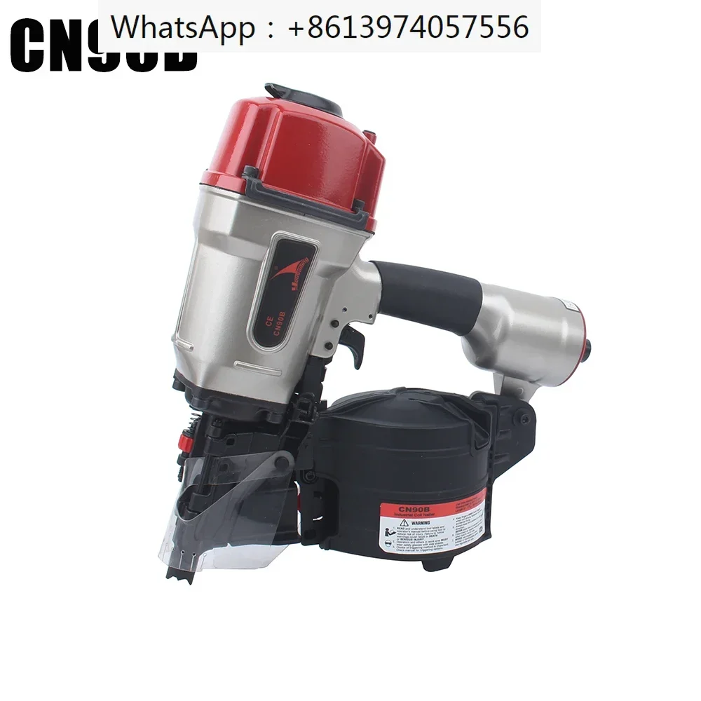 Quality YOUSAILING CN90B Pneumatic Industrial Coil Nailer Efficient Light Roll Nail gun For Pallet Making Nail Depth Adjustable