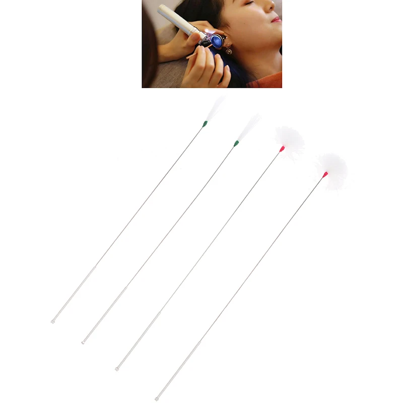 10ชิ้นห่าน/ไก่/เครนขนนกกำจัดขี้หูที่แคะหูเครื่องมือขุดช้อนทำความสะอาดไม้แคะหู