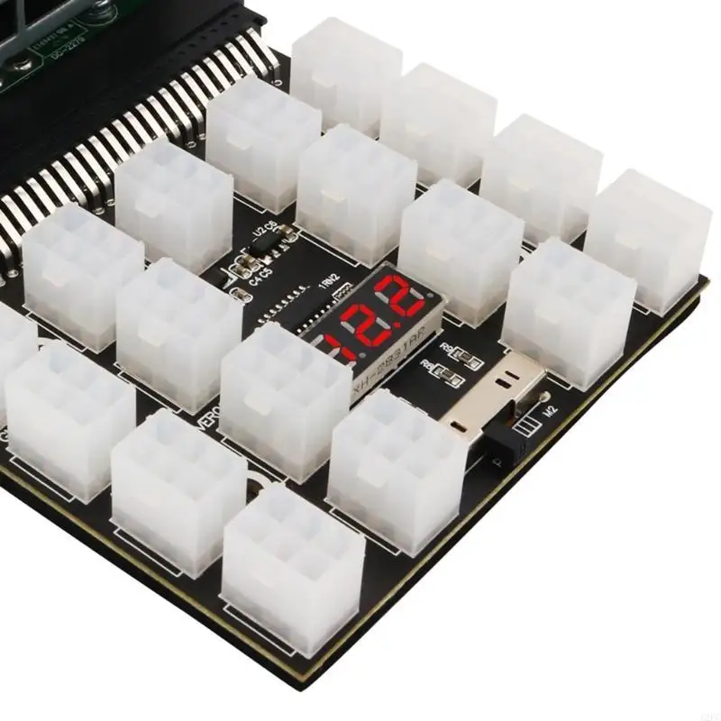 

SZ 64pin To 17 Groups Of 6pin Power Black Supply Board 12V 17x 6pin Adapter Graphics Cards Power Adapter Board