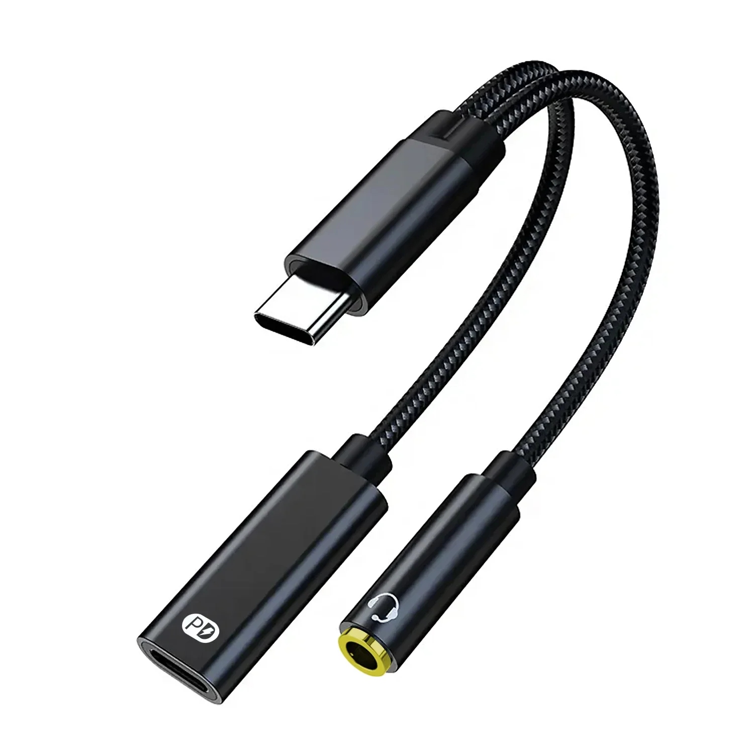 Type C to 3 5mm PD 60W USB AUX Cable Converter with 2 in 1 Headphone Jack Adapter Audio Cable for Xiaomi Huawei Earphone image 6