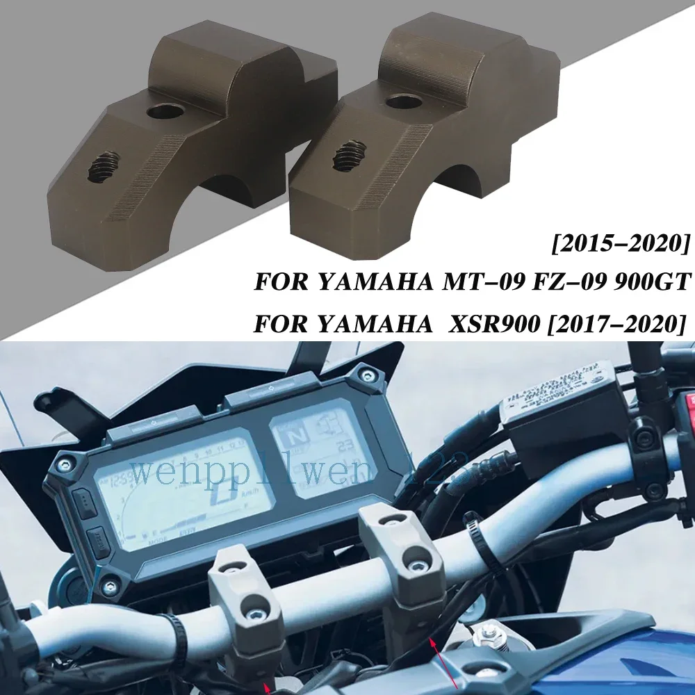 

FOR YAMAHA MT09 Tracer 900 FZ09 Handlebar Bar Risers Barback Motorcycle Mount Handle Clamp Universal Handlebar Riser Bar