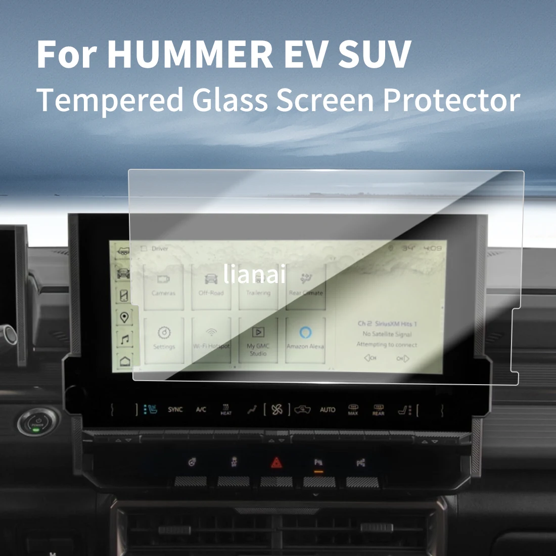 

Защитная пленка для экрана Carplay, защитная пленка из закаленного стекла, навигатор, автомобильные наклейки, аксессуары для 25, GMC HUMMER EV SUV