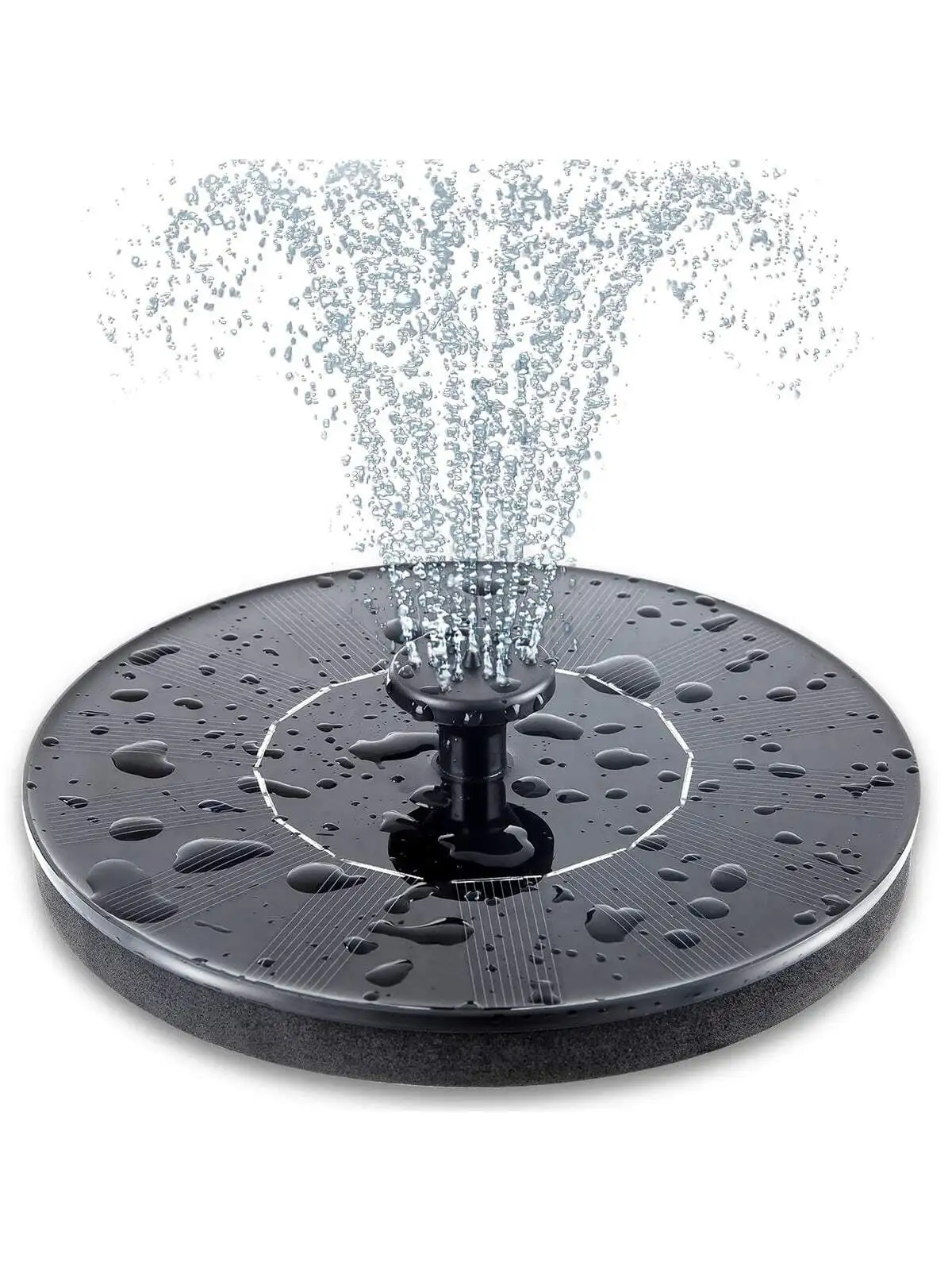 Solar Bird Bath Fountain Pump, Upgrade Solar Fountain , Free Standing Floating Solar Powered Water Fountain Pump for Bird Bath,