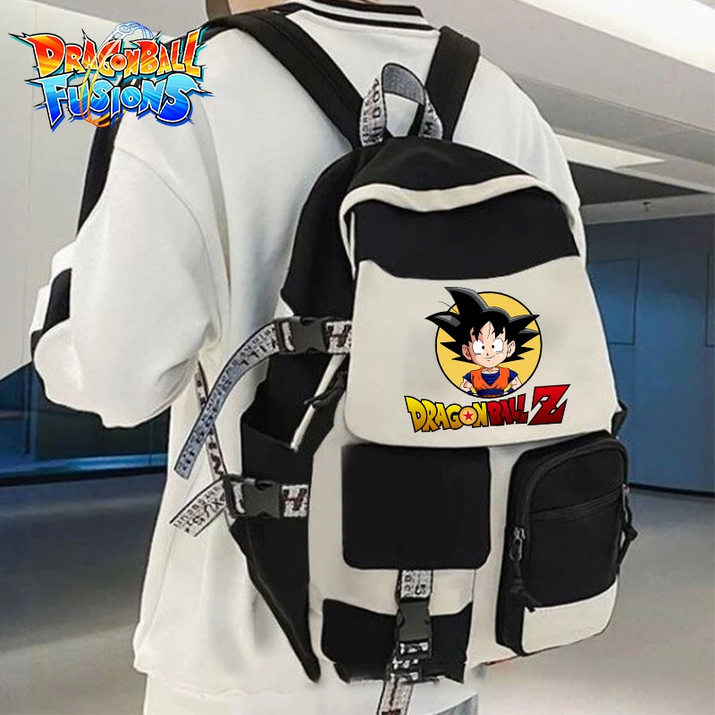 

Dragon Ball Backpack Boy School Bag Anime Print Schoolbag Teenager Fashion Rucksacs Student Large Capacity Bag Travel Knapsack