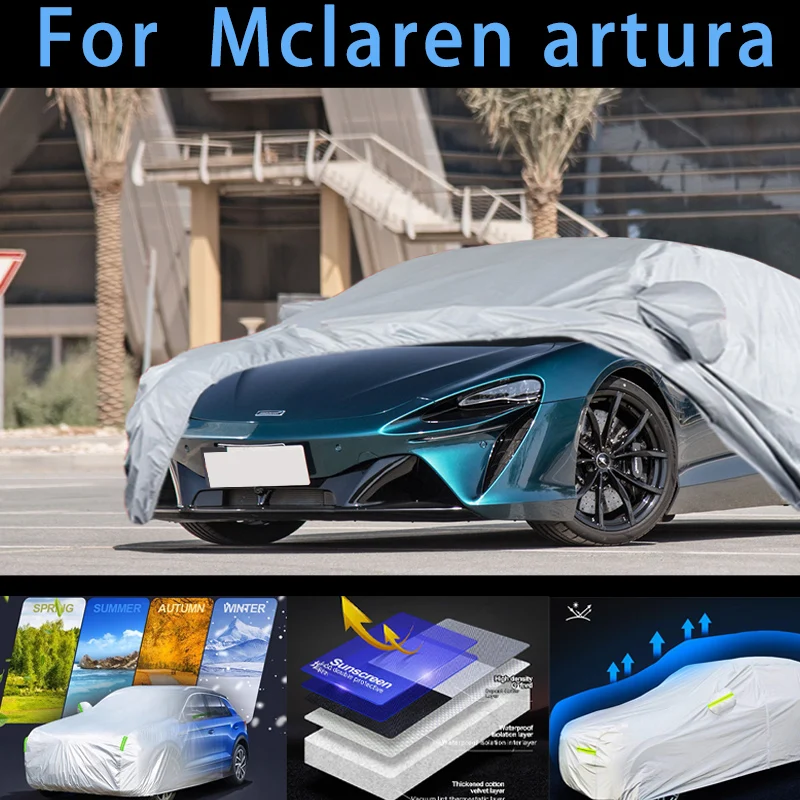 

For Mclaren artura Outdoor Protection Full Car Covers Snow Cover Sunshade Waterproof Dustproof Exterior Car cover protection