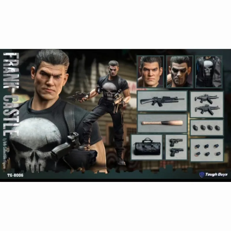 

Goods in Stock 100% Original Tough Guys TG-8006 Frank Castle 1/6 Male Soldier Action Model Art Collection Toy Holiday Gifts