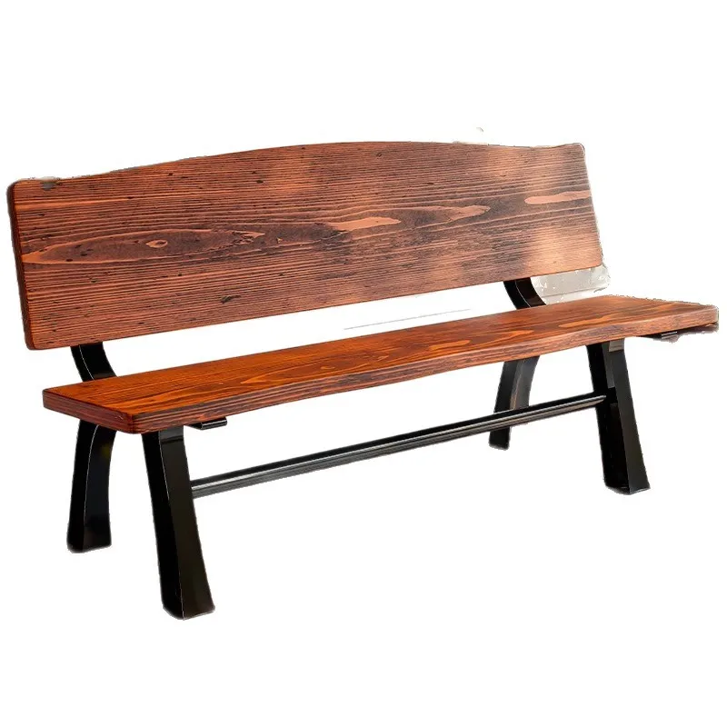 

Park chairs outdoor anti-corrosion wooden rest benches courtyard cast aluminum seats outdoor community leisure backrests
