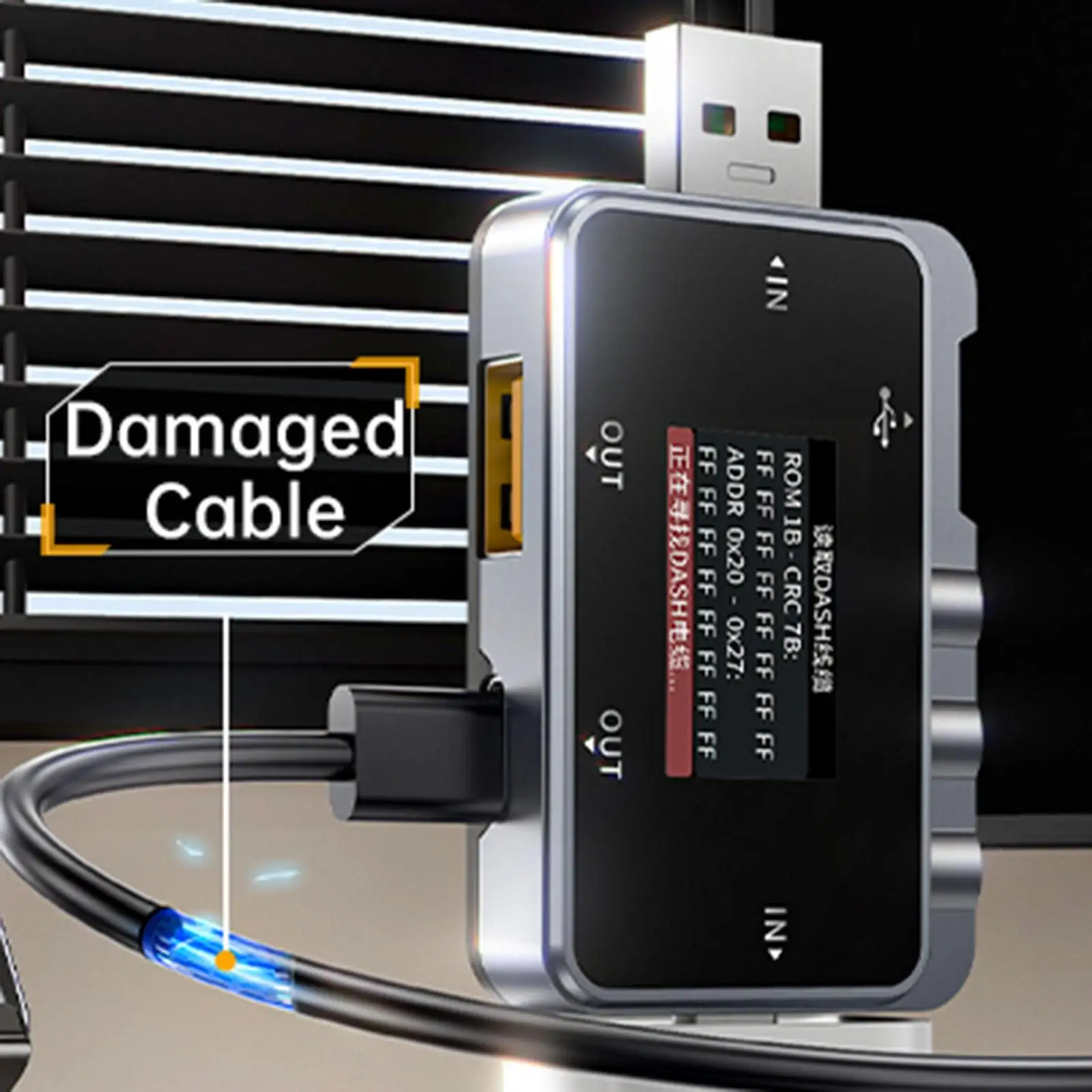 

USB-тестер батареи типа C, обнаружение быстрой зарядки, USB-тестер зарядного устройства типа C, измеритель мощности, USB-мультиметр, многофункциональный амперметр