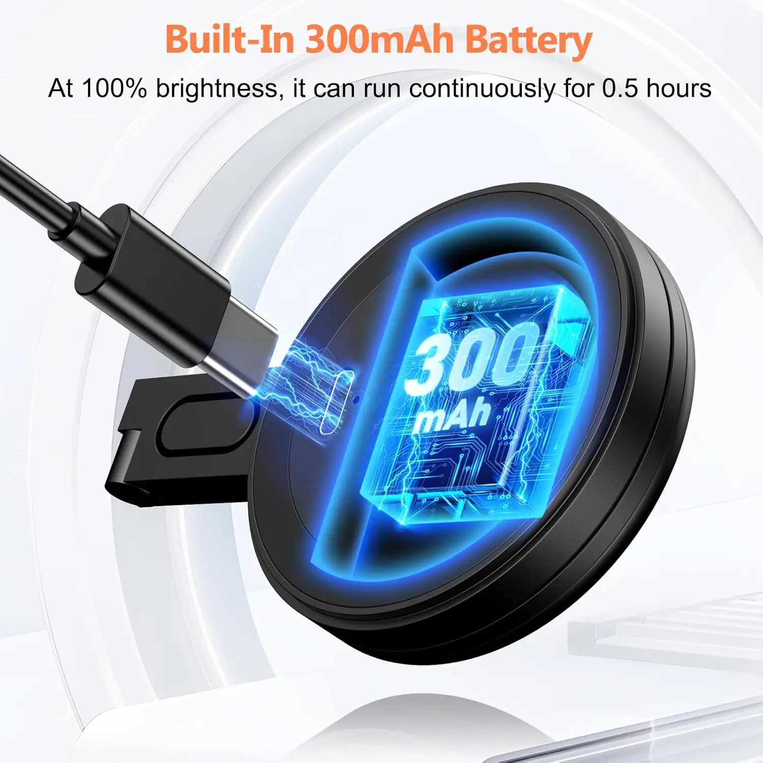 DARHYN Magsafe Lampu Isi Ulang Magnetik LED Lampu Saku Mini Portabel Lampu Selfie Lampu Isi Ulang Cincin Ponsel Video Foto Langsung