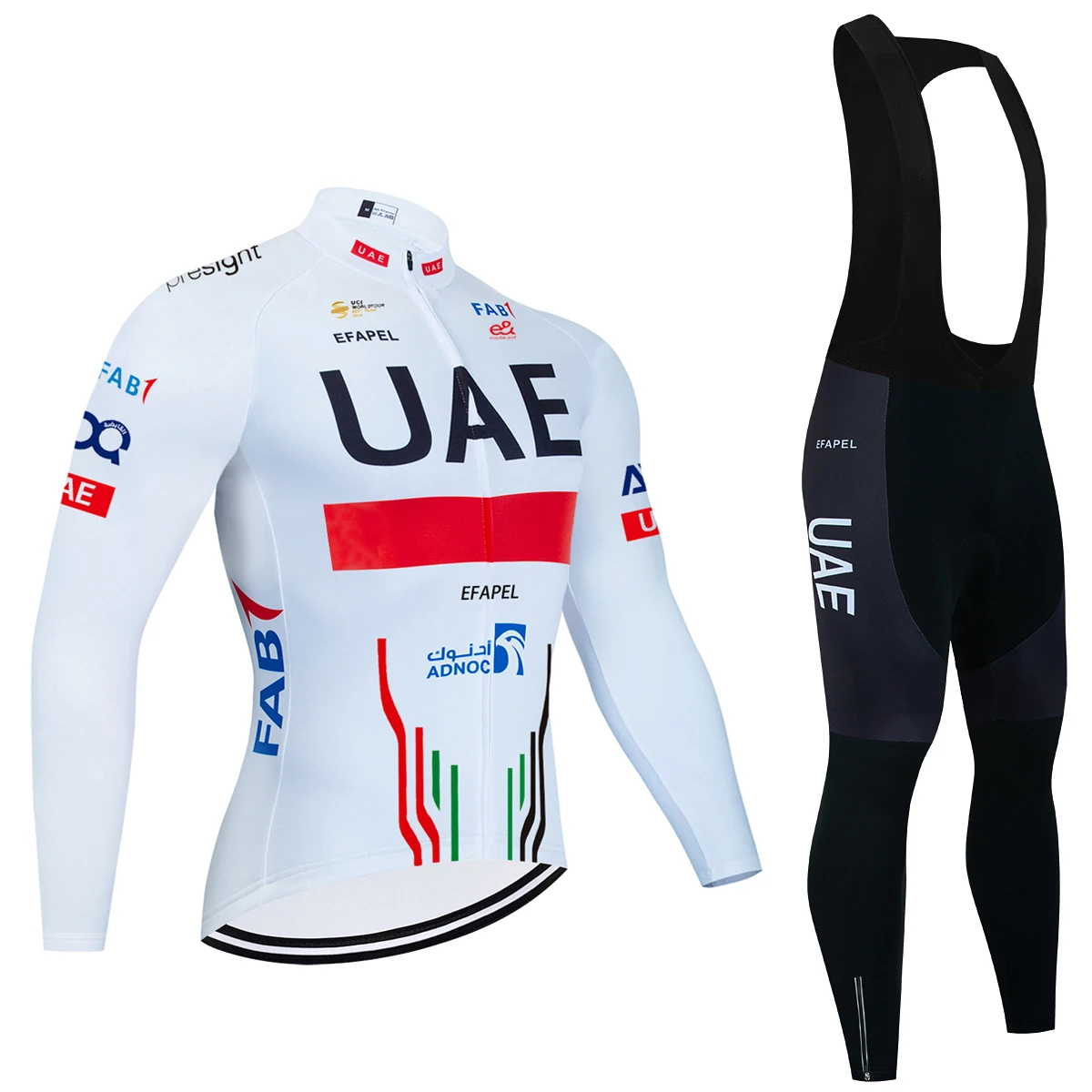 Winter UAE 2025 Cycling Jersey 20D Bike Pants Suit Men Women Thermal Fleece MTB Road Bike Maillot Clothing Bicycle Jacket